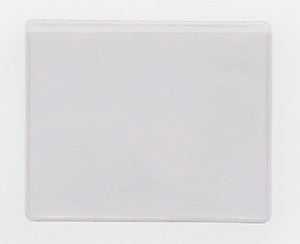 Clear Vinyl Sleeve with 0.25" Drop - External Dimensions 4.75" x 5.75" - Open on Long Side (Landscape)