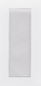 Vinyl Sleeve with Adhesive Back - with 1/4" Drop - External Dimensions 1.25" x 3.875" - Open on Short Side