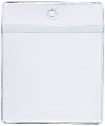 Job Ticket Holder with 0.75" Drop - External Dimensions 6.25" x 6.75" - Open on Short Side (Portrait)