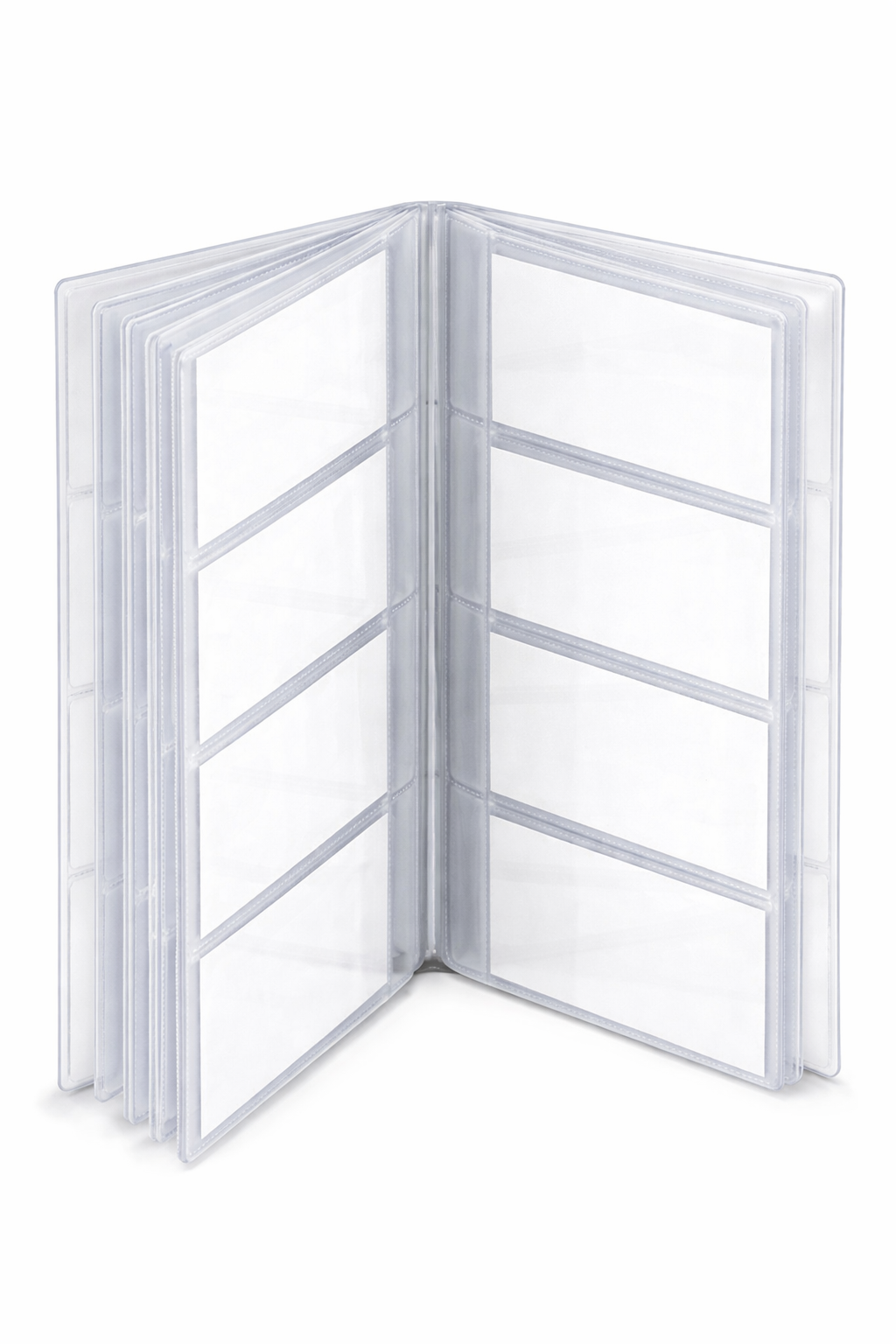 12 Page 4 High Business Card Holder with Single Tab - Holds 96 Cards