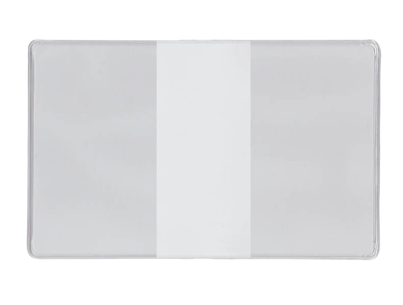 Vinyl Book Cover - Short Style with 3.25" Pockets - External Dimensions 6.3125" x 8.5625"
