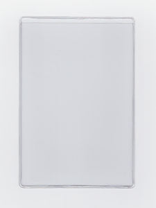Clear Vinyl Sleeve with 0.25" Drop - External Dimensions 3.625" x 6.75" - Open on Short Side (Portrait)