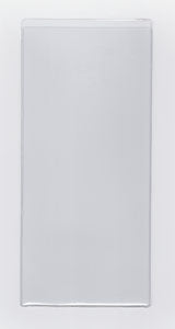 Clear Vinyl Sleeve with 0.25" Drop - External Dimensions 4.6875" x 11.75" - Open on Short Side (Portrait)