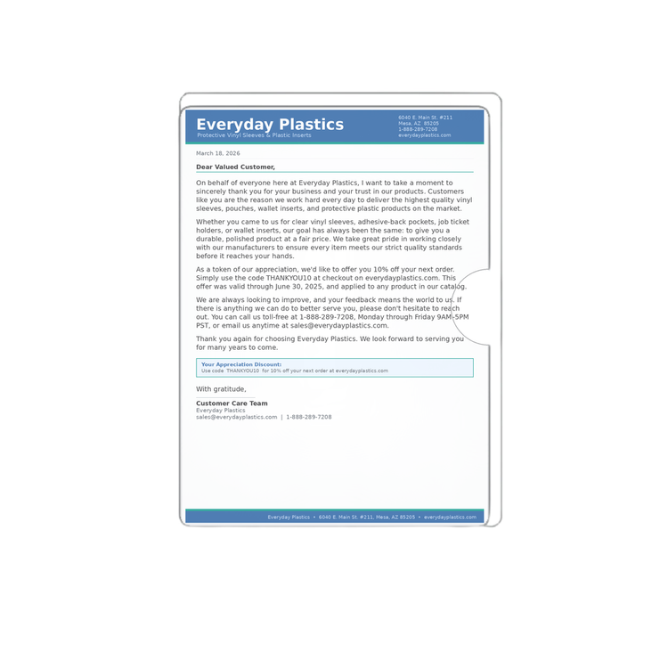 Vinyl Document Organizers