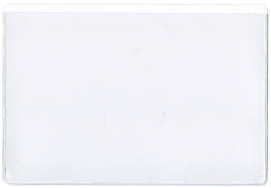 Clear Vinyl Sleeve - Open on Long Side with 0.25" Drop - External Dimensions 4" x 5"
