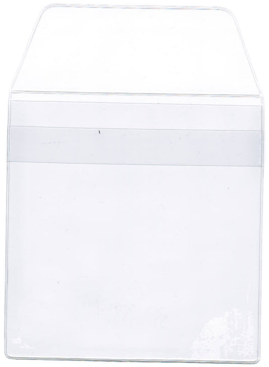 Vinyl Pouch with Flap & Strap