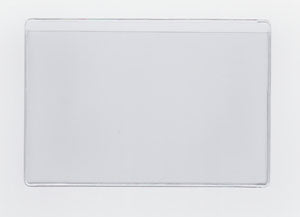 Clear Vinyl Sleeve with 1/4" Drop - External Dimensions 3.8120" x 5.625" - Open on Long Side (Landscape)