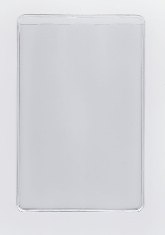 Clear Vinyl Sleeve with 0.25" Drop - Open on Short Side (Portrait) - External Dimensions 4.375" x 6.75"