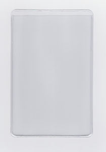 Vinyl Sleeve with Adhesive Back with 0.25" Drop - Open on Short Side (Portrait) - External Dimensions 4.125" x 8.5"