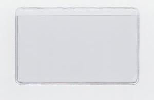 Vinyl Sleeve with Adhesive Back with 0.25" Drop - External Dimensions 7.5000" x 11.5000" - Open on Long Side (Landscape)