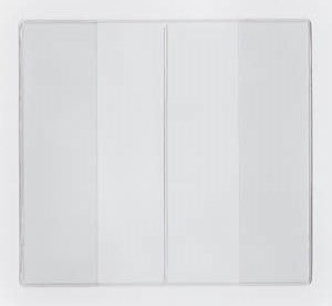 Clear Vinyl Book Cover - Short Style with 3.00" Pockets - External Dimensions 10.75" x 18.5"