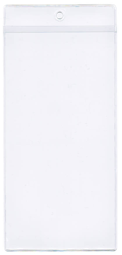 Job Ticket Holder with .75" Drop - External Dimensions 5.875" x 13" - Open on Short Side (Portrait)