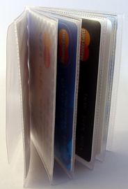 6 Page Credit Card Wallet Insert