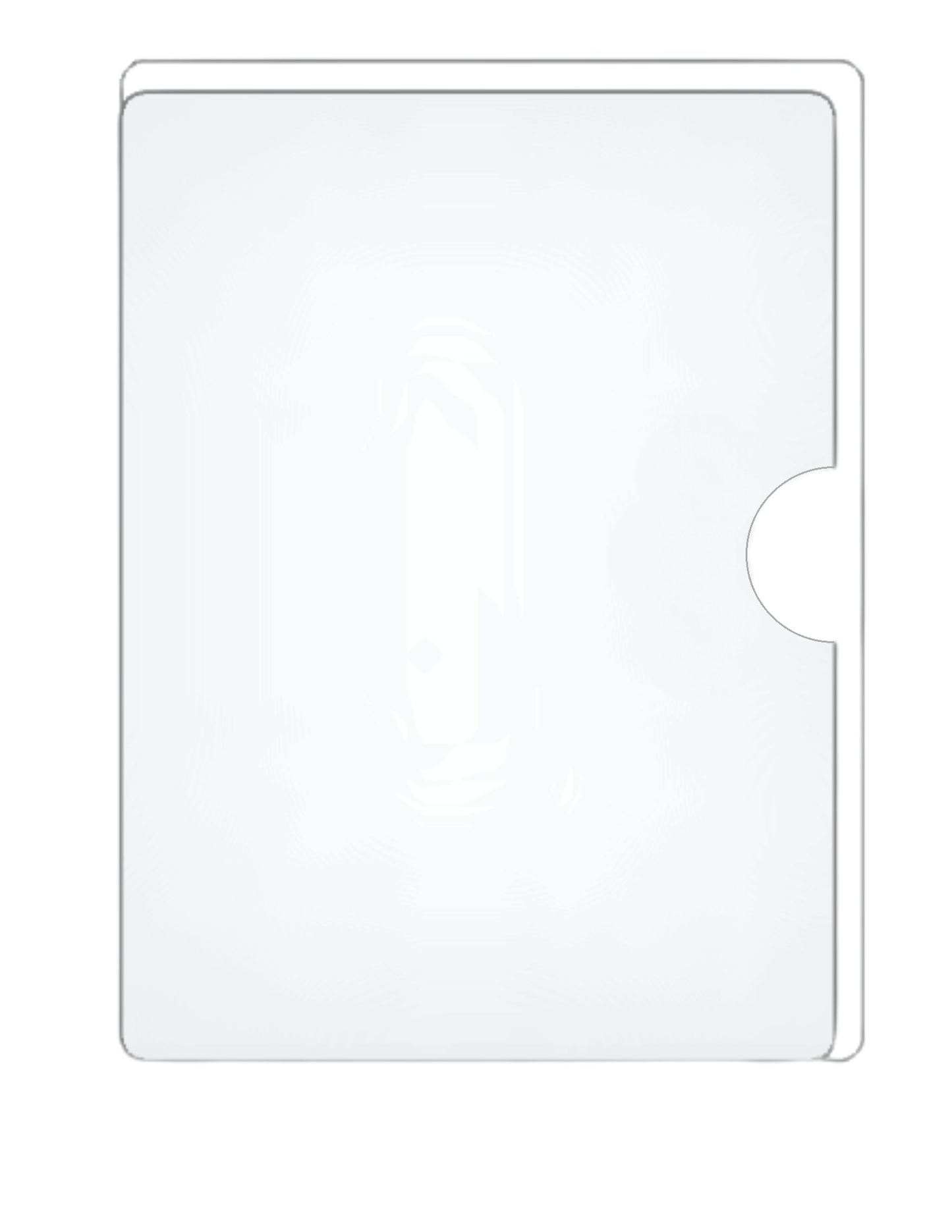 Clear Vinyl Document Organizer with 0.25" Drop on Two Sides - Open on both Long and Short Side - External Dimensions 9.25" x 11.75"