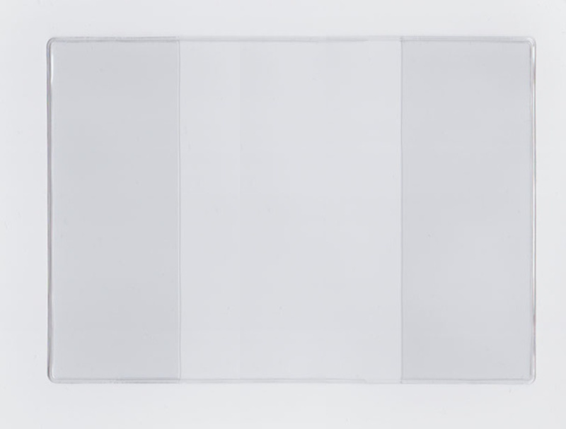 Clear Vinyl Book Cover - Short Style with 1.00" Pockets - External Dimensions 9.75" x 14.75"