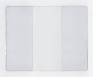 Vinyl Book Cover - Short Style with 2.00" Pockets - External Dimensions when Open 8.875" x 12.375" - Open on Short Side (Portrait)