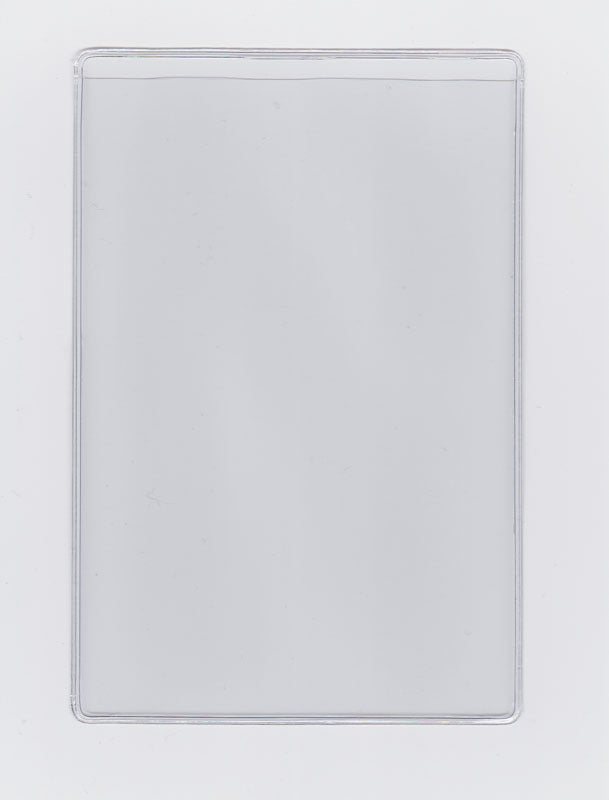 Clear Vinyl Sleeve with 0.25" Drop - Open on Short Side (Portrait) - External Dimensions 4.000" x 6.000"