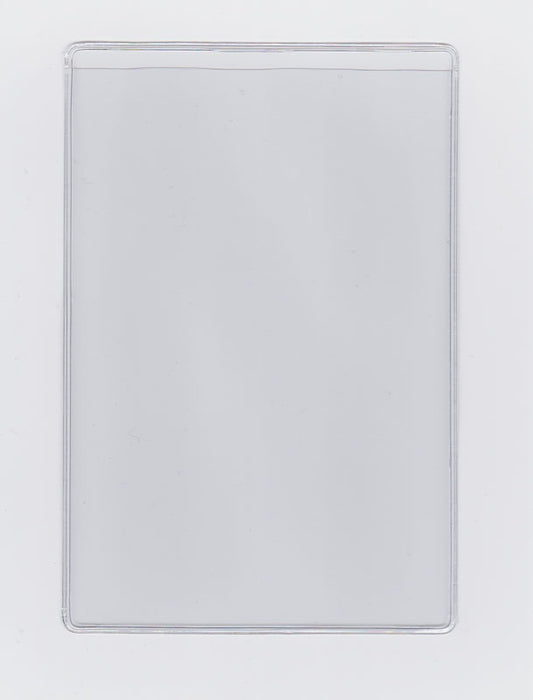 Clear Vinyl Sleeve with 0.25" Drop - Open on Short Side (Portrait) - External Dimensions 4.000" x 6.000"