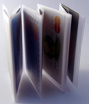 Trifold 8 Page Accordion Plastic Wallet Inserts